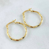 Candongas Kari 0.9gr / 1/2 in / Oro Amarillo 18K