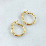 Candongas Kari 0.8gr / 1.5cm- Oro 18K *