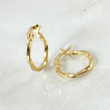 Hoop Earrings Kari 0.8gr / 1.5cm / 18K Gold