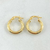 Candongas Jass 1.25gr / 1.5cm / Oro Amarillo 18K *