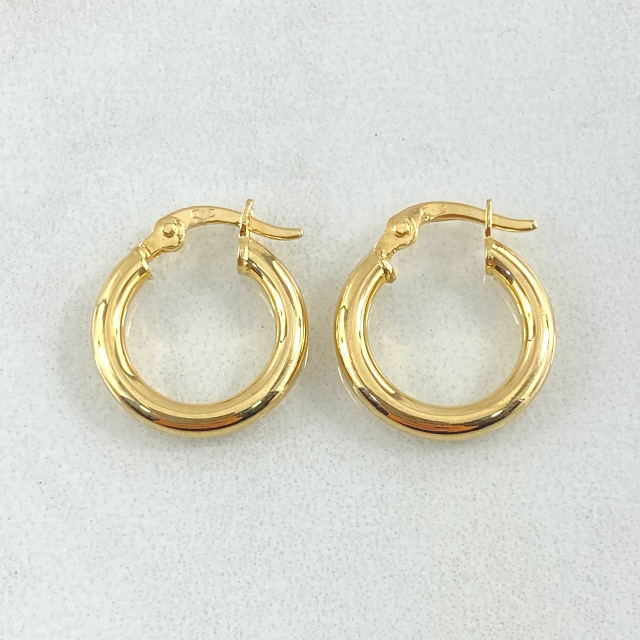 Hoop Earrings Jass 1.45gr / 1.5cm / 18K Gold ©