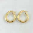 Hoop Earrings Jass 1.45gr / 1.5cm / 18K Gold ©