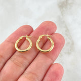 Hoop Earrings Jass 1.45gr / 1.5cm / 18K Gold ©