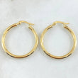 Jass Hoop Earrings 2.35gr / 1 1/4 in / 18K Gold ©