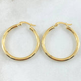 Jass Hoop Earrings 2.35gr / 1 1/4 in / 18K Gold ©