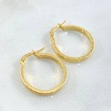 Hoop Earrings 1.45gr / 0.8in / 18K Gold ©