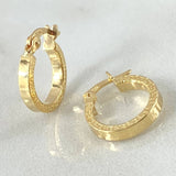 Hoop Earrings 0.95gr / 0.5in / 18K Gold ©