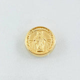 Charm Drum Miraculous Virgin 0.55 g / 1/2 in Yellow Gold 18K