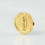 Herraje Tambor Virgen Guadalupe 0.5 g / 1/2 in Oro Amarillo 18K