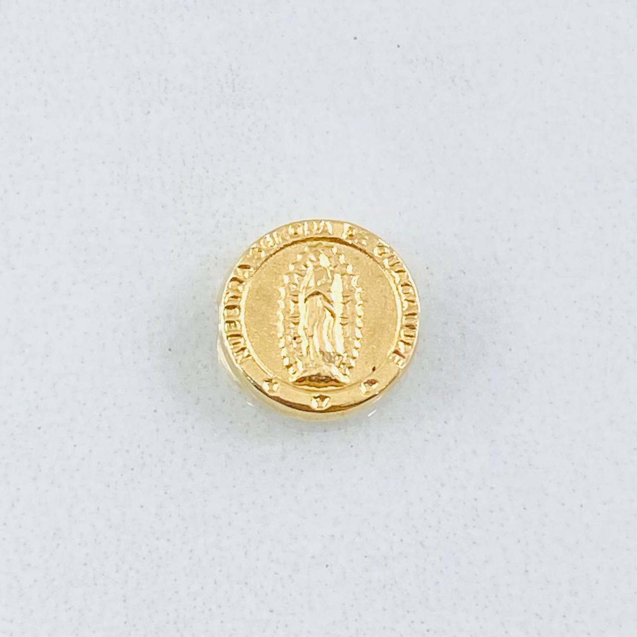 Herraje Tambor Virgen Guadalupe 0.5 g / 1/2 in Oro Amarillo 18K