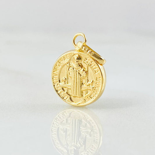 Dije San Benito 0.55gr / 3/4 in / Oro Amarillo 18K ©