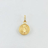Dije San Benito 0.35gr / 1/2 in / Oro Amarillo 18K ©