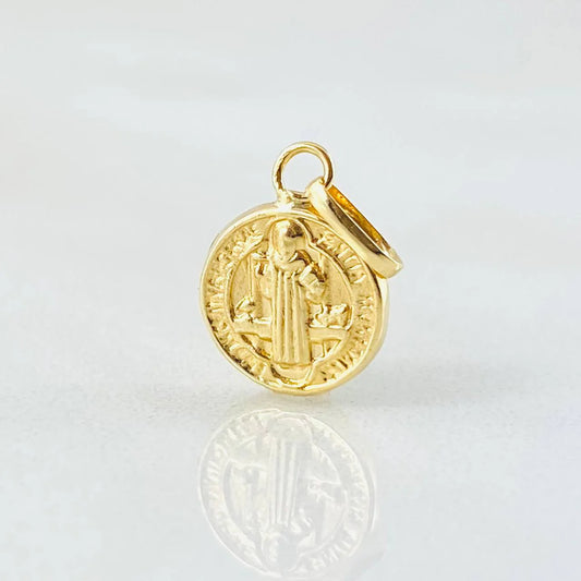 Dije San Benito 0.4 g / 1/2 in Oro Amarillo 18K