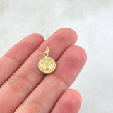 Pendant Crown Circle 0.5gr / 3/4 in / 18K Gold