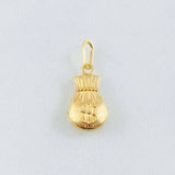 Pendant Money Bag 0.5gr / 0.8in / 18K Gold ©