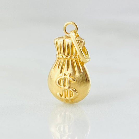 Money Bag Pendant 0.55gr / 3/4 in / 18K Gold