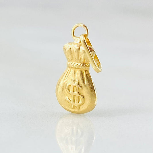 Dije Bolsa Dinero 0.4gr / 3/4 in / Oro Amarillo 18K