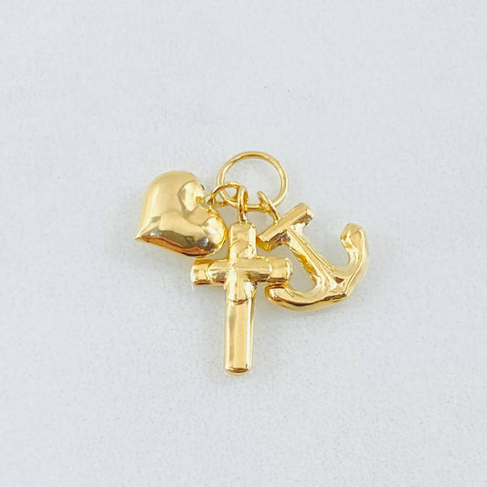 Dije Tres Gracias 0.8gr / 3/4 in / Oro Amarillo 18K ©