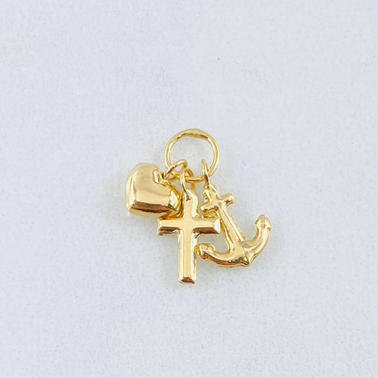 Dije Tres Gracias 0.6gr / 1/2in / Oro Amarillo 18K