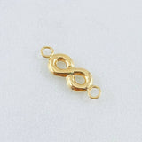 Herraje Infinito 0.25gr / 1/2 in / Oro Amarillo 18K *