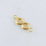 Herraje Infinito 0.5 g / 3/4 in Oro Amarillo 18K