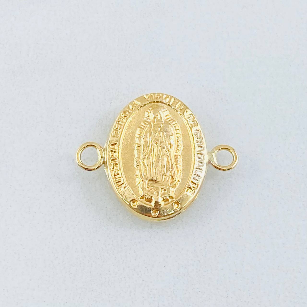 Charm Virgen Guadalupe 0.85gr / 0.7in / Die-cut Oval 18K Gold