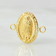 Charm Virgen Guadalupe 0.85gr / 0.7in / Die-cut Oval 18K Gold