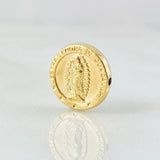 Herraje Virgen Guadalupe 0.8gr / 1/2 in / Oro Amarillo 18K *