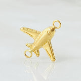 Charm Airplane 0.5gr / 3/4 in / 18K Gold