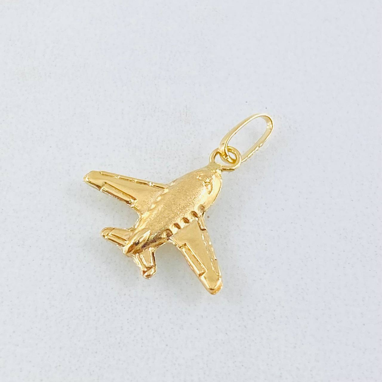 Dije Avión 0.45gr / 3/4 in / Oro Amarillo 18K