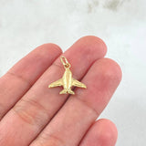 Dije Avión 0.45gr / 3/4 in / Oro Amarillo 18K