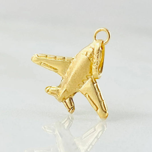 Dije Avion 0.45gr / 3/4 in / Oro Amarillo 18K %