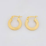 Hoop Earrings Valu 1.25g / 1/2 in Yellow Gold 18K