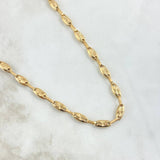 Cadena Rustica Ovalo 13.4gr / 60cm / 4.6mm Diamantada Oro Amarillo 18K ©