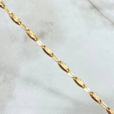 Cadena Rustica Ovalo 13.3gr / 60cm / 4.6mm Diamantada Oro Amarillo 18K ©