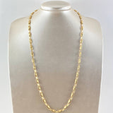 Cadena Rustica Ovalo 13.3gr / 60cm / 4.6mm Diamantada Oro Amarillo 18K ©