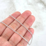 Cadena China 3.9gr / 45cm / 1.5mm Oro Blanco +0 18K ©