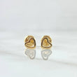 Topos Silueta Corazón 0.6gr / 5mm Lisos Oro Amarillo 18K *