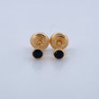 Stud Earrings Bezel 0.5gr / 18K Gold