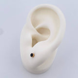 Stud Earrings Bezel 0.5gr / 18K Gold