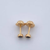 Stud Earrings Bezel 0.5gr / 18K Gold