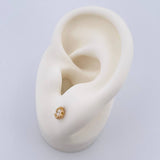 Topos Lirio 0.85gr / Oro Amarillo 18K &