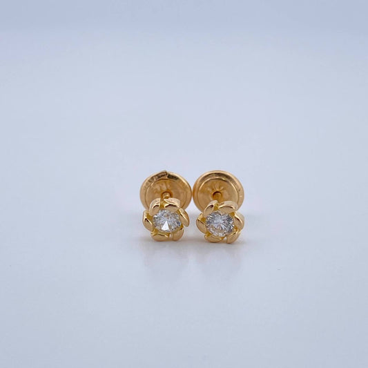 Topos Lirio 0.85gr / Oro Amarillo 18K &