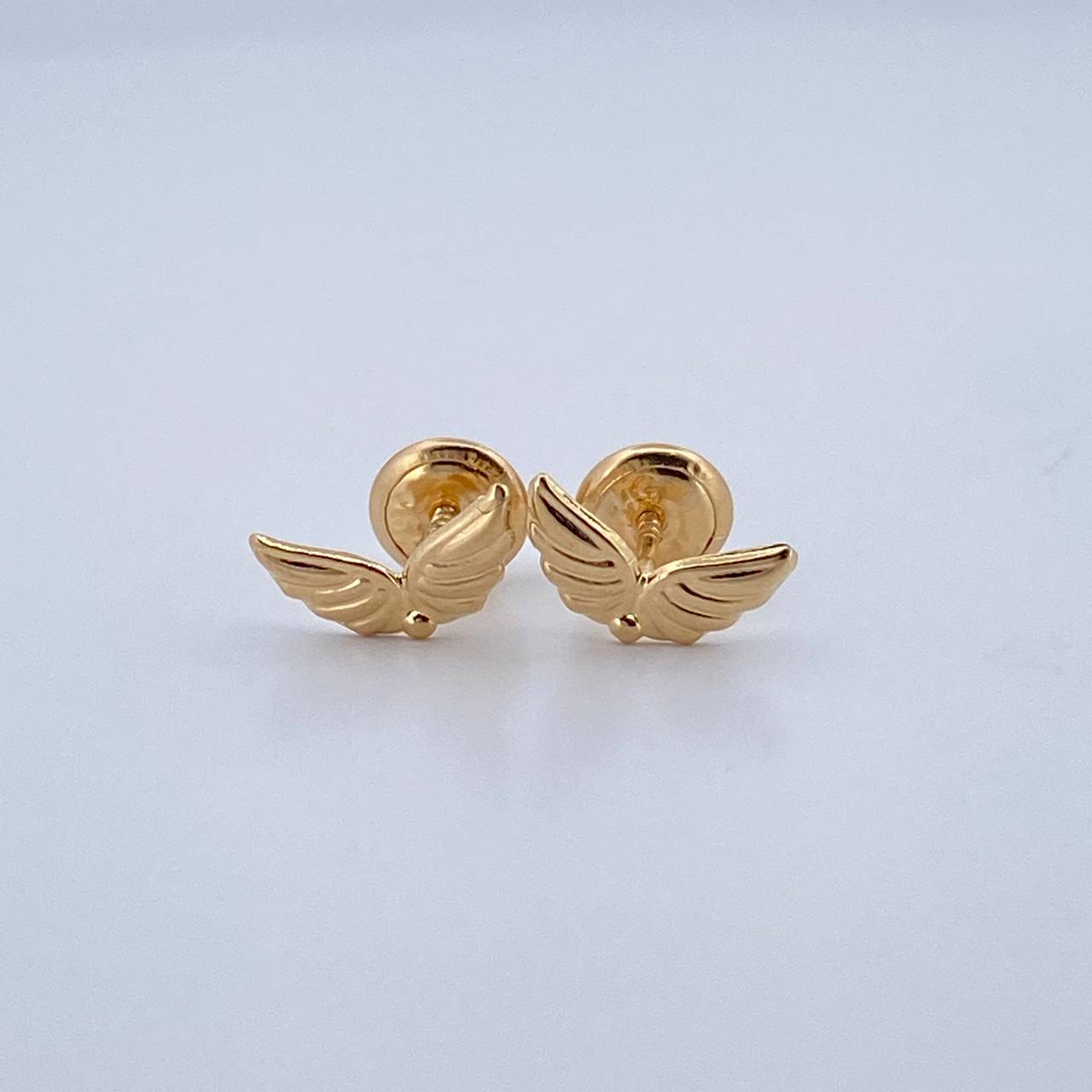 Angel Wing Stud Earrings 0.6gr / 18K Gold