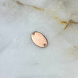 Charm Oval Plate 0.75gr / 1.1cm-1.7cm / Polished Rose Gold
