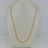 Cadena Cubana 3.55 g / 28 1/4 in / 2.55 mm Oro Amarillo 18K