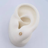 Topos Estrella 0.6gr / Oro Amarillo 18K &
