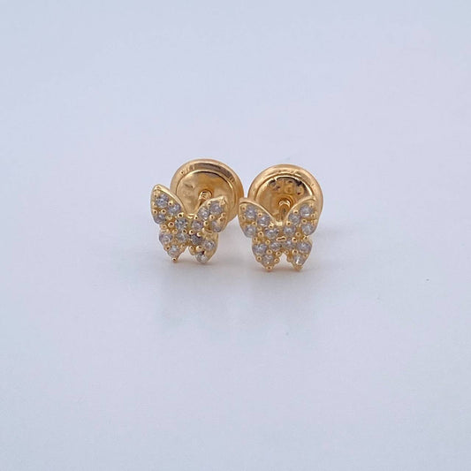 Topos Mariposa 0.9gr / Oro Amarillo 18K &
