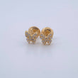 Stud Earrings Butterfly 0.85gr / 18K Yellow Gold &
