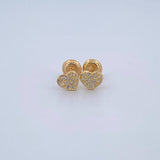 Topos Pliegue Corazon 0.85gr /  Oro Amarillo 18K &